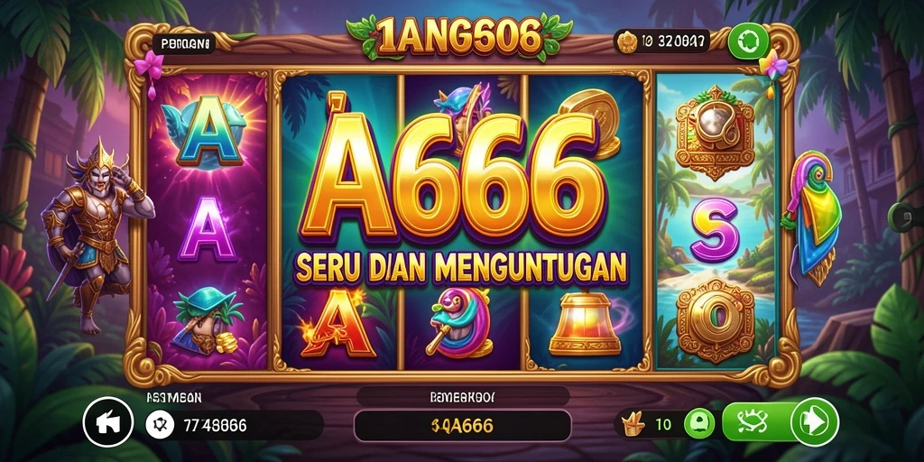 Screenshot gameplay AA666 dengan tema slot yang menarik dan fitur bonus.