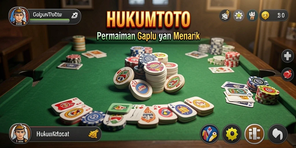 Tampilan menarik dari HUKUMTOTO saat bermain Gaple secara online.