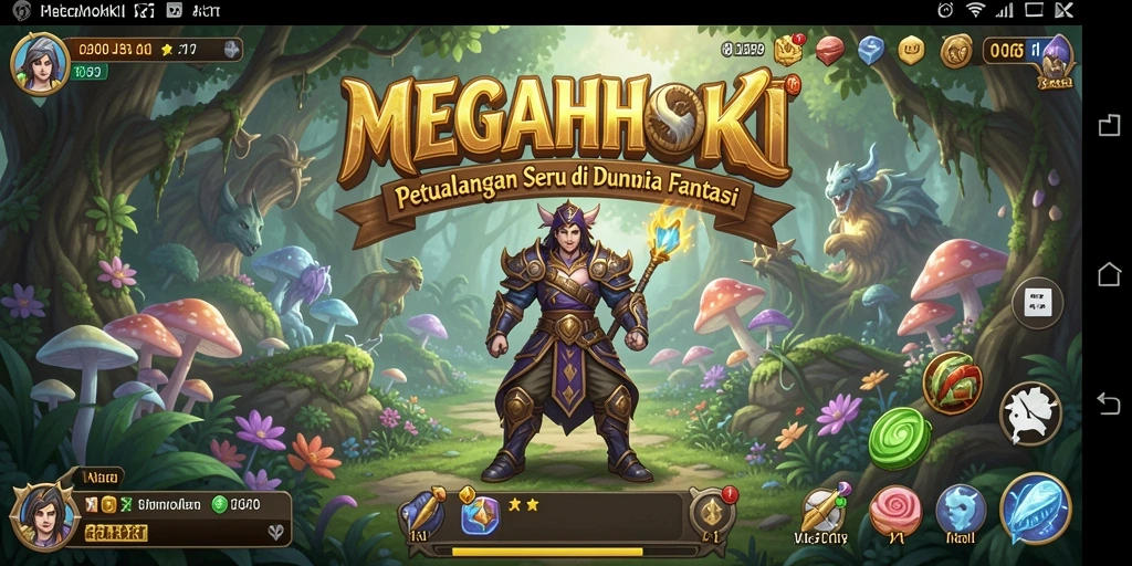 Tangkapan layar menampilkan pertarungan intens di dunia MEGAHOKI.