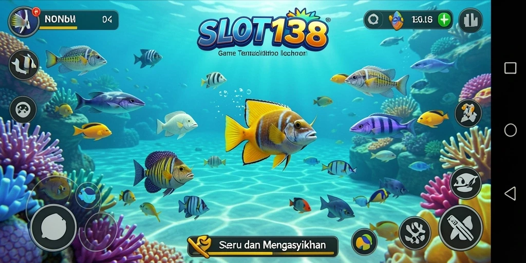Tampilan gameplay Tembak Ikan yang menegangkan di SLOT138.