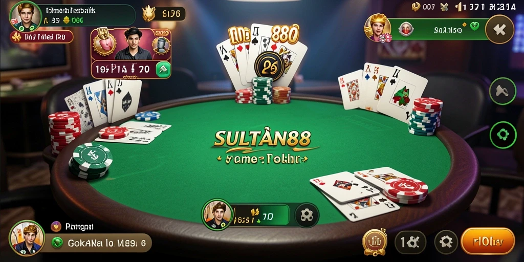 Tampilan gameplay SULTAN88 yang menarik dan penuh aksi Poker.
